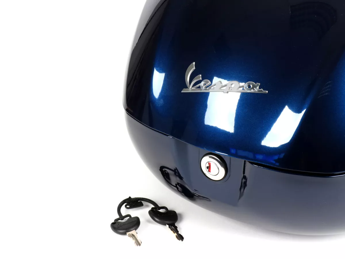 Topkoffer - PIAGGIO Vespa- 32l - blauw (DE_blue midnight 222/A) - Vespa Primavera 50 (ZAPC53100, ZAPC53200), Vespa Primavera 125 (ZAPM81100), Vespa Primavera 150 (ZAPM81200), Vespa Sprint 50 (ZAPC53101, ZAPC53201), Vespa Sprint 125 (RP8M82111, ZAPM81300, 