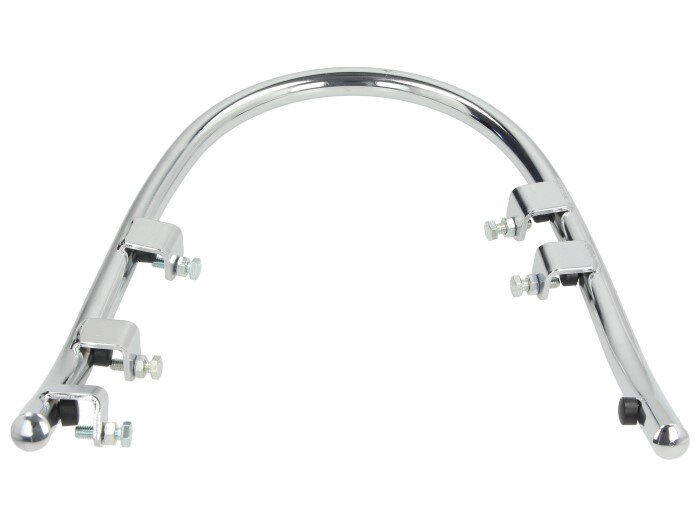 Bumper front -PIAGGIO- Vespa Primavera 50 (ZAPC53100, ZAPC53200), Vespa Primavera 125 (ZAPM81100), Vespa Primavera 150 (ZAPM81200), Vespa Sprint 50 (ZAPC53101, ZAPC53201), Vespa Sprint 125 (RP8M82111, ZAPM81300, ZAPM81301) - chrome