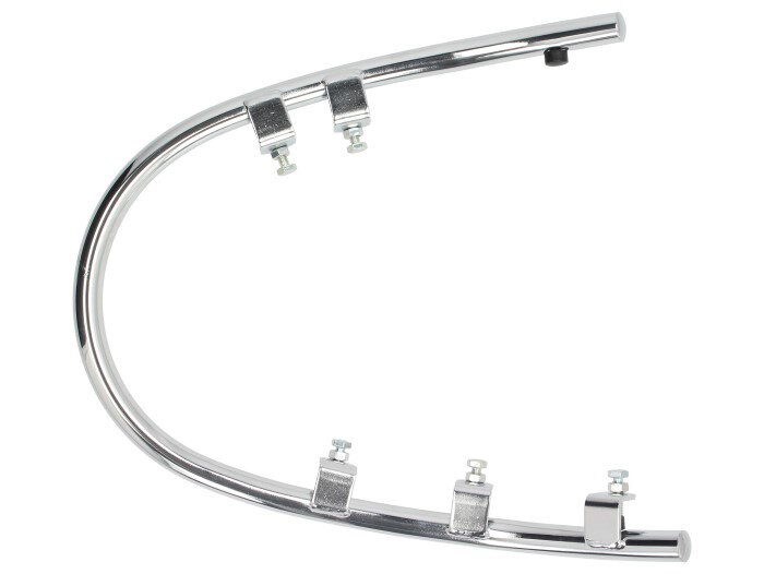 Bumper front -PIAGGIO- Vespa Primavera 50 (ZAPC53100, ZAPC53200), Vespa Primavera 125 (ZAPM81100), Vespa Primavera 150 (ZAPM81200), Vespa Sprint 50 (ZAPC53101, ZAPC53201), Vespa Sprint 125 (RP8M82111, ZAPM81300, ZAPM81301) - chrome