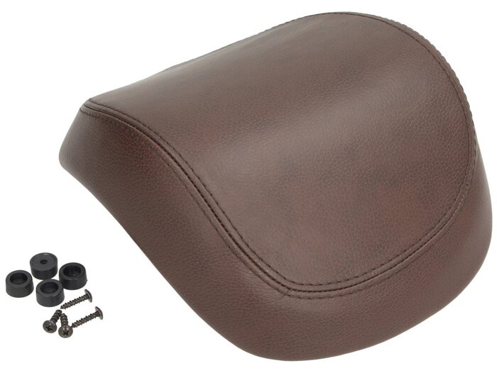 Top case back rest - PIAGGIO Vespa- 32l - brown, leather - Vespa Primavera 50 (ZAPC53100, ZAPC53200), Vespa Primavera 125 (ZAPM81100), Vespa Primavera 150 (ZAPM81200), Vespa Sprint 50 (ZAPC53101, ZAPC53201), Vespa Sprint 125 (RP8M82111, ZAPM81300, ZAPM813