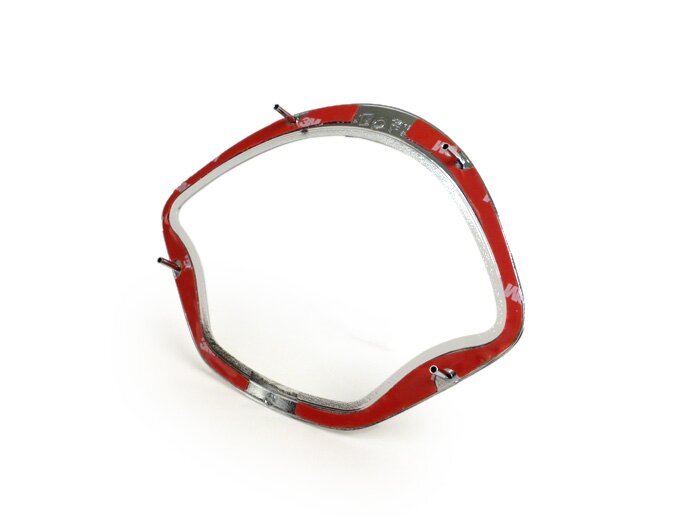Speedo bezel -PIAGGIO- chrome - Vespa GTS 125 (ZAPMA3100, ZAPMA3200, ZAPMA3700), Vespa GTS 150 (ZAPMA3200, ZAPMA3100), Vespa GTS 250 (ZAPM45100), Vespa GTS 300 (ZAPM45200, ZAPM45202, ZAPMA3300), Vespa GTS HPE 300 (ZAPMA3600, ZAPMD310), Vespa GTS Super 125