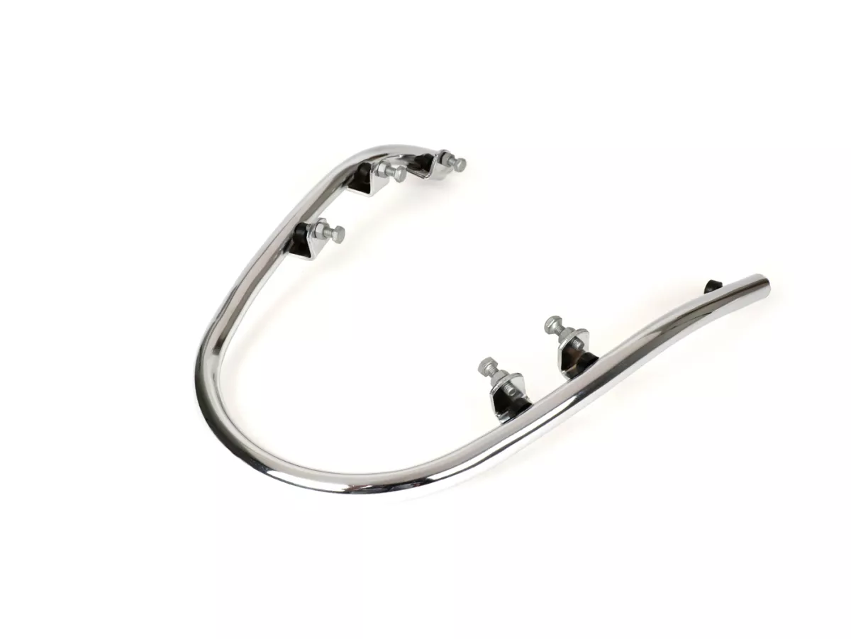 Front bumper bar -PIAGGIO- Vespa Primavera 50 (ZAPC53100, ZAPC53200), Vespa Primavera 125 (ZAPM81100), Vespa Primavera 150 (ZAPM81200), Vespa Sprint 50 (ZAPC53101, ZAPC53201), Vespa Sprint 125 (RP8M82111, ZAPM81300, ZAPM81301) - chrome