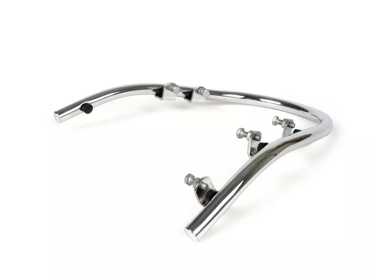 Front bumper bar -PIAGGIO- Vespa Primavera 50 (ZAPC53100, ZAPC53200), Vespa Primavera 125 (ZAPM81100), Vespa Primavera 150 (ZAPM81200), Vespa Sprint 50 (ZAPC53101, ZAPC53201), Vespa Sprint 125 (RP8M82111, ZAPM81300, ZAPM81301) - chrome
