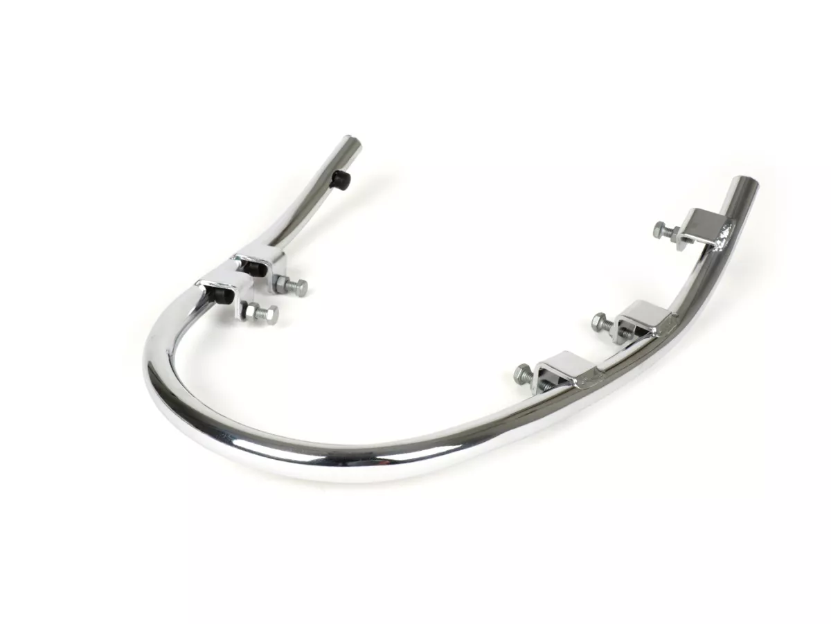 Front bumper bar -PIAGGIO- Vespa Primavera 50 (ZAPC53100, ZAPC53200), Vespa Primavera 125 (ZAPM81100), Vespa Primavera 150 (ZAPM81200), Vespa Sprint 50 (ZAPC53101, ZAPC53201), Vespa Sprint 125 (RP8M82111, ZAPM81300, ZAPM81301) - chrome