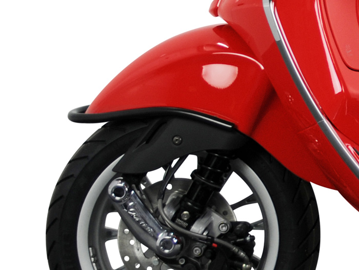 Voorbumper -PIAGGIO- Vespa Primavera 50 (ZAPC53100, ZAPC53200), Vespa Primavera 125 (ZAPM81100), Vespa Primavera 150 (ZAPM81200), Vespa Sprint 50 (ZAPC53101, ZAPC53201), Vespa Sprint 125 (RP8M82111, ZAPM81300, ZAPM81301) - mat zwart