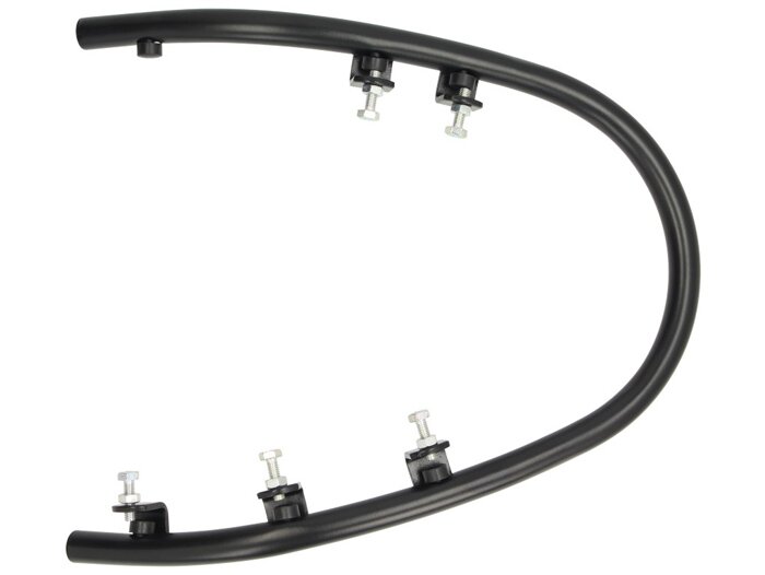 Voorbumper -PIAGGIO- Vespa Primavera 50 (ZAPC53100, ZAPC53200), Vespa Primavera 125 (ZAPM81100), Vespa Primavera 150 (ZAPM81200), Vespa Sprint 50 (ZAPC53101, ZAPC53201), Vespa Sprint 125 (RP8M82111, ZAPM81300, ZAPM81301) - mat zwart