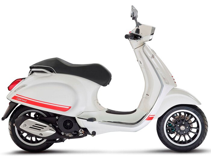 Zitbank -PIAGGIO- Vespa Primavera (2014-), Sprint (2014-) - zwart