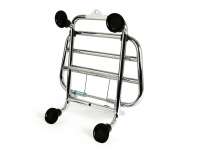 Portapacchi anteriore ripiegabile -PIAGGIO- Vespa GTS/GTS Super 125-310 (2019-), GTV300-310 (2019-) - HPE, Supertech, Super Sport, Sei Giorni, Keyless - Cromo