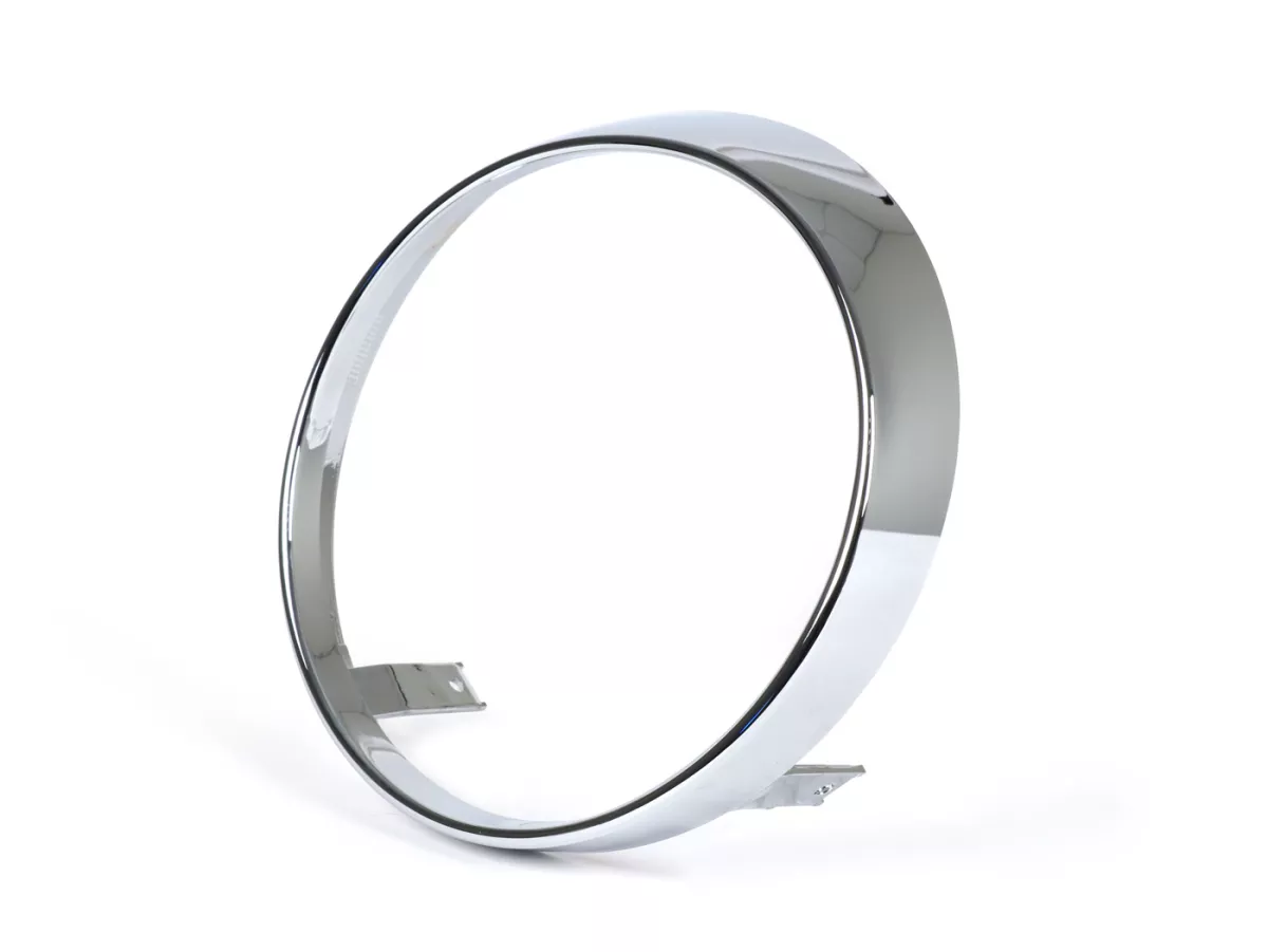 Headlight rim -PIAGGIO- chrome - Vespa GTS 125 (ZAPMA3700), Vespa GTS HPE 300 (ZAPMA3600, ZAPMD310), Vespa GTS Super 125 (ZAPMA3700), Vespa GTS Super HPE 300 (ZAPMA360, ZAPMD3100)