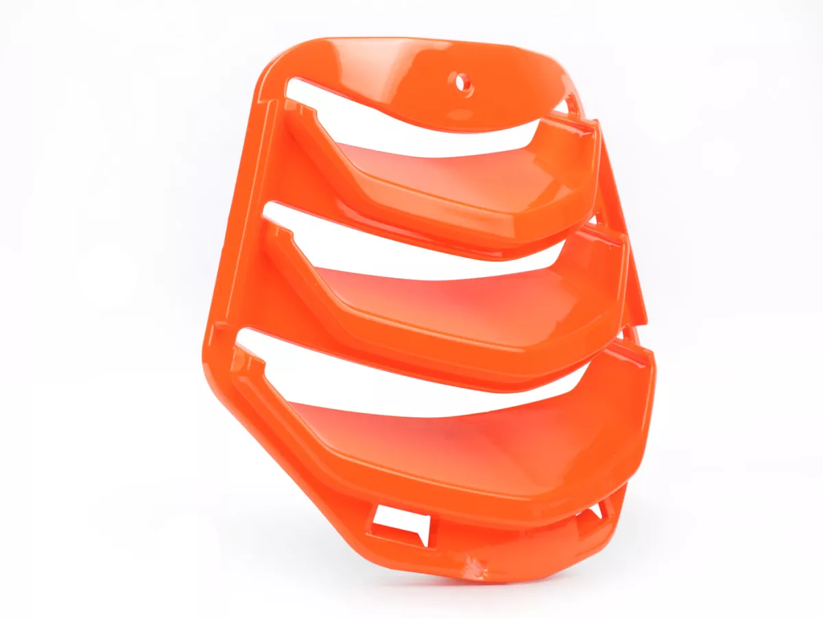 Horn grill, orange -PIAGGIO- Vespa GTS 125-310 Keyless Basic, Super, Super Sport, Super Tech