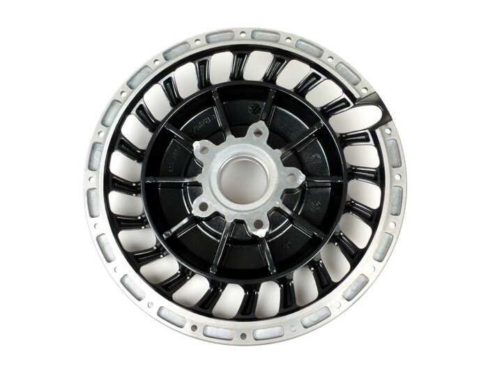 Wheel rim hub -PIAGGIO 3.00-12 inch- Vespa 946 - shiny anthracite