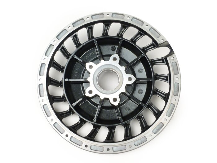 Wheel rim hub -PIAGGIO 3.00-12 inch- Vespa 946 - shiny anthracite