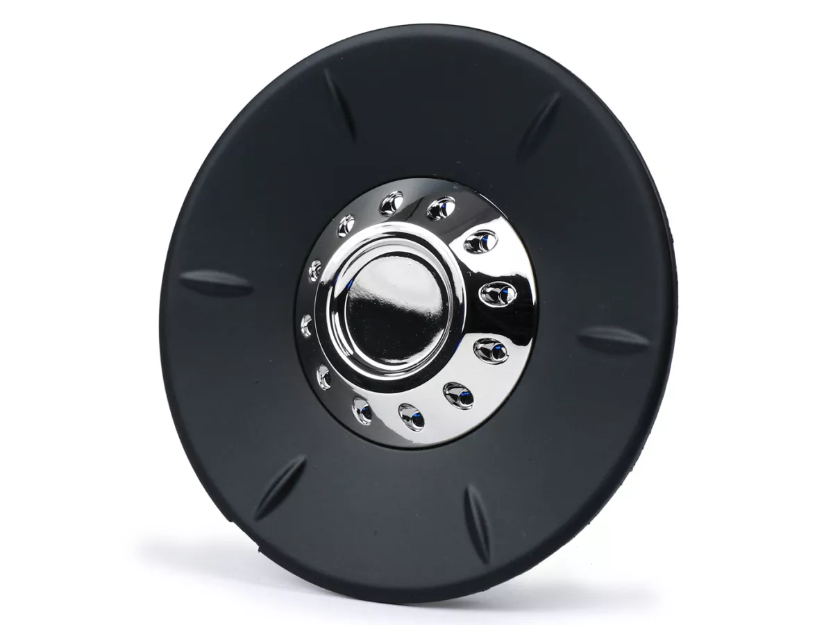 Skyddslock hjulmutter / bromstrumma Ø=106mm -PIAGGIO- Vespa 946 - fram - svart matt