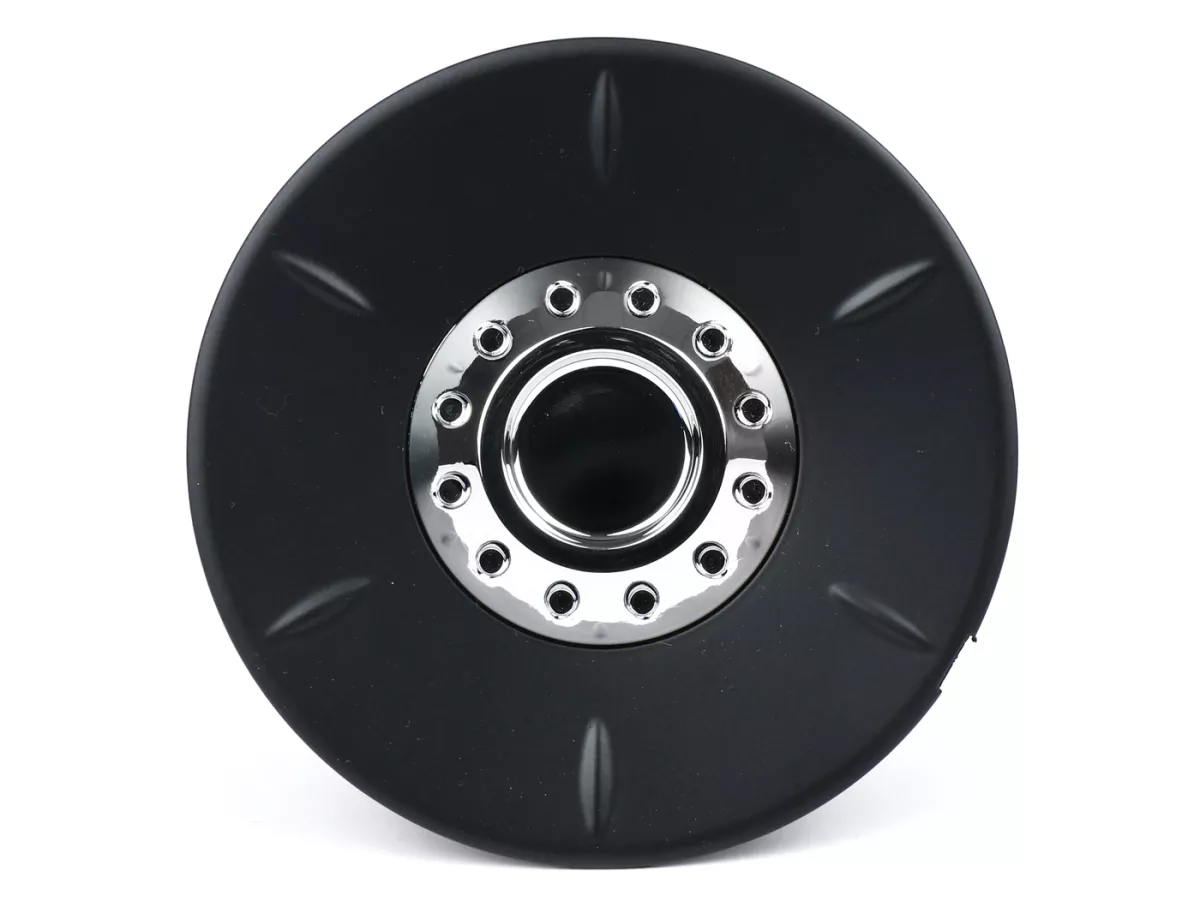 Skyddslock hjulmutter / bromstrumma Ø=106mm -PIAGGIO- Vespa 946 - fram - svart matt