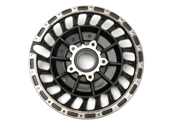 Wheel rim hub -PIAGGIO 3.00-12 inch- Vespa 946 - matt black
