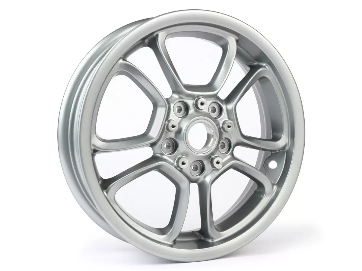 Roda, abu-abu, belakang -PIAGGIO 3.00-12 inci - 10 jari-jari - Vespa GTS, GTS Super, GTV, Sei Giorni, GT 60, GT, GT L 125-300ccm