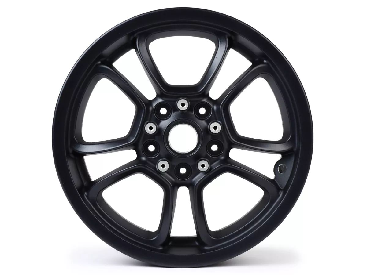 Roda, grafit, belakang -PIAGGIO 3.00-12 inci - 10 jari-jari - Vespa GTS, GTS Super, GTV, Sei Giorni, GT 60, GT, GT L 125-300ccm