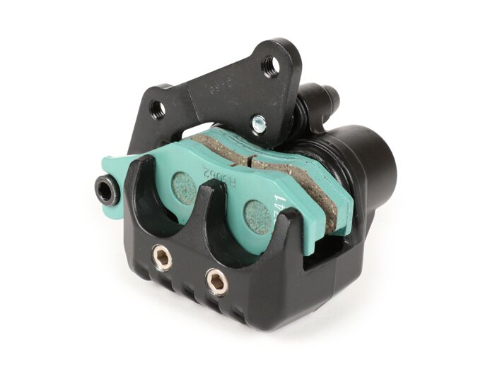 Brake caliper, front -PIAGGIO- Vespa GT 250 (ZAPM45102), Vespa GT L 125 (ZAPM31100, ZAPM31101), Vespa GT L 200 (ZAPM31200), Vespa GTS 125 (ZAPM31300), Vespa GTS 250 (ZAPM45100, ZAPM45101), Vespa GTS 300 (ZAPM45200), Vespa GTS Super 125 (ZAPM45300), Vespa
