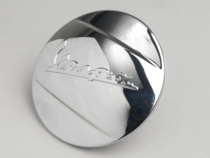 Cover vario cover -PIAGGIO- Tulisan Vespa - Mesin Piaggio Leader/Quasar - ET4, LX/LXV125-150, S125-150, GT/GTS/GTV/GTL 125-300 ccm - chrome