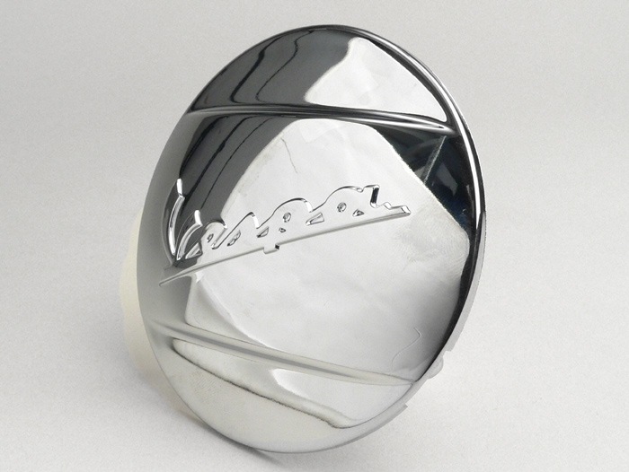 Cover vario cover -PIAGGIO- Tulisan Vespa - Mesin Piaggio Leader/Quasar - ET4, LX/LXV125-150, S125-150, GT/GTS/GTV/GTL 125-300 ccm - chrome