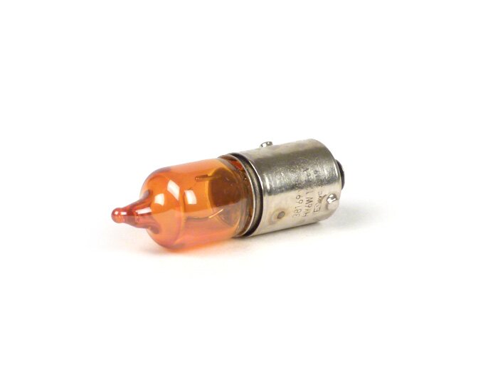 Glödlampa -RING- BAZ9s (HY6W) - 12V 6W - orange (används i blinkers Piaggio/Vespa 2013-)