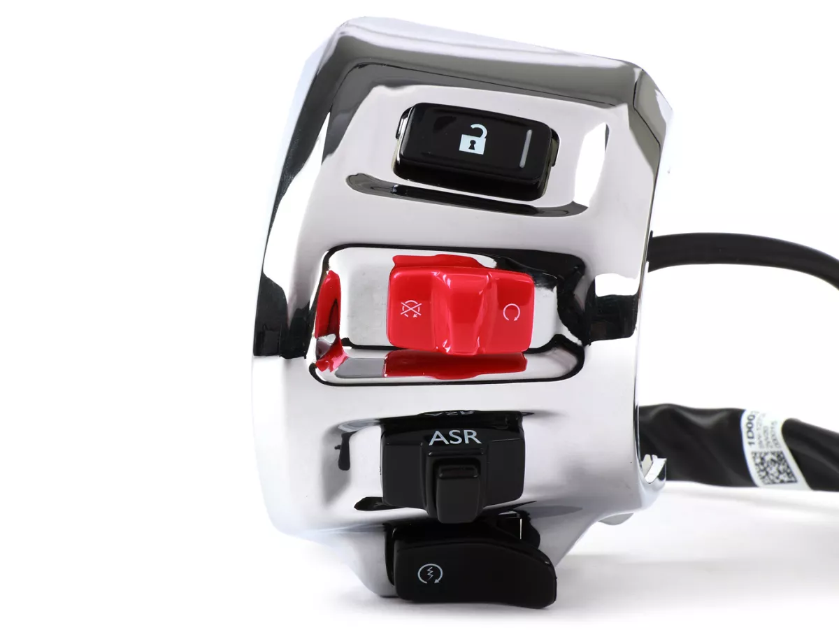 Switch unit, chrome, right -PIAGGIO- Vespa GTS 300 HPE (ZAPMD3103, ZAPMD3104)