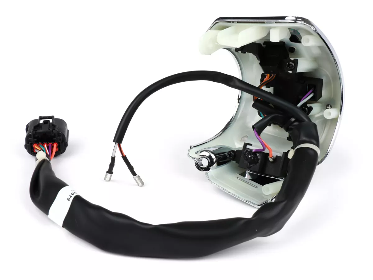 Switch unit, chrome, right -PIAGGIO- Vespa GTS 300 HPE (ZAPMD3103, ZAPMD3104)