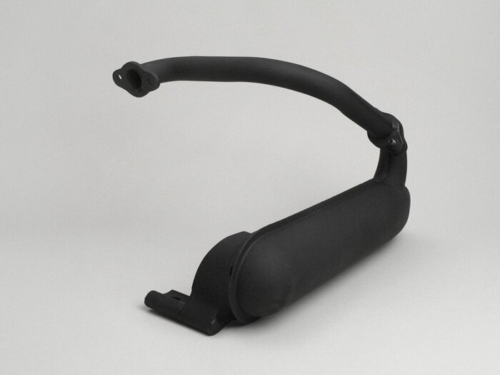 Exhaust -SITO- Vespa PV125, ET3 125 banana - black