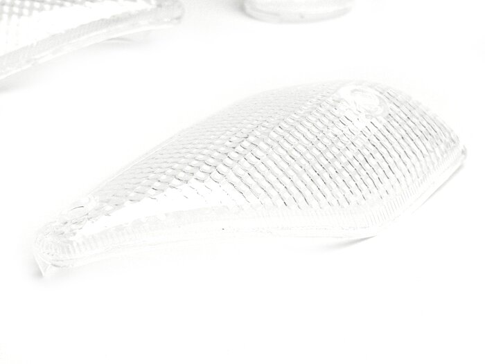Indicator lens set -OEM QUALITY set of 4- MBK Nitro (YQ50/L, 2-stroke), Yamaha Aerox (YQ50/L, 2-stroke) (-1998) - colourless