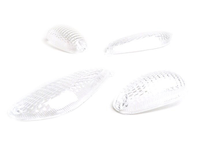 Indicator lens set -OEM QUALITY set of 4- Piaggio NRG MC2 - colourless