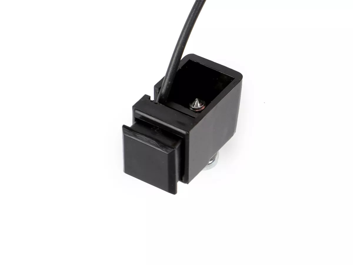 Interruttore clacson - OEM - Piaggio, Vespa Ciao, SI, Bravo, Boxer, Grillo - pulsante nero