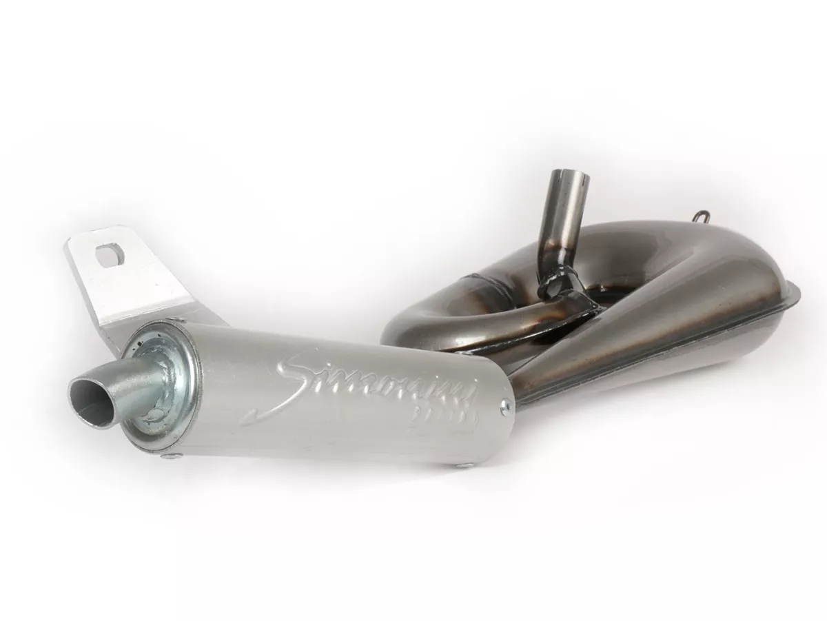 Uitlaat -SIMONINI- -Serpentone- Piaggio Ciao, Bravo, Boxer, Si