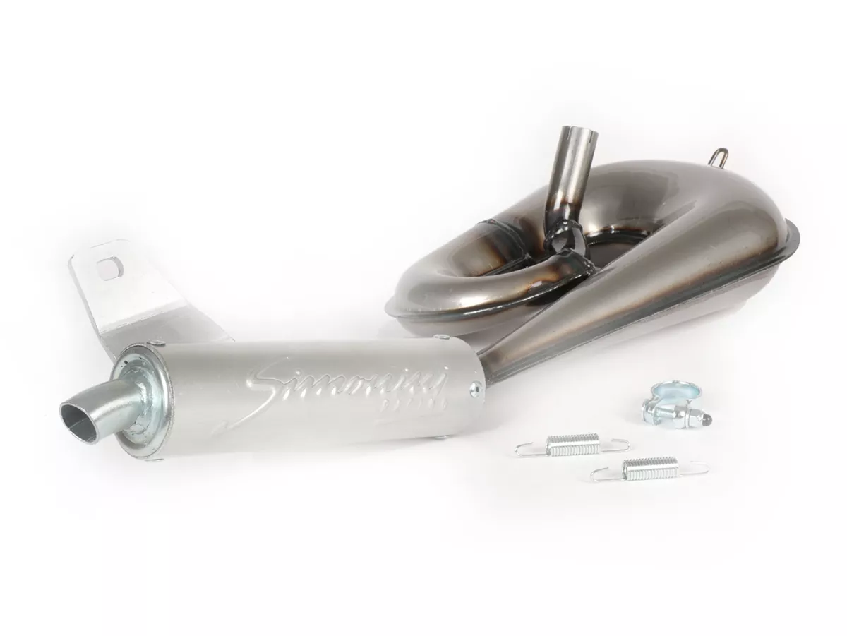 Uitlaat -SIMONINI- -Serpentone- Piaggio Ciao, Bravo, Boxer, Si