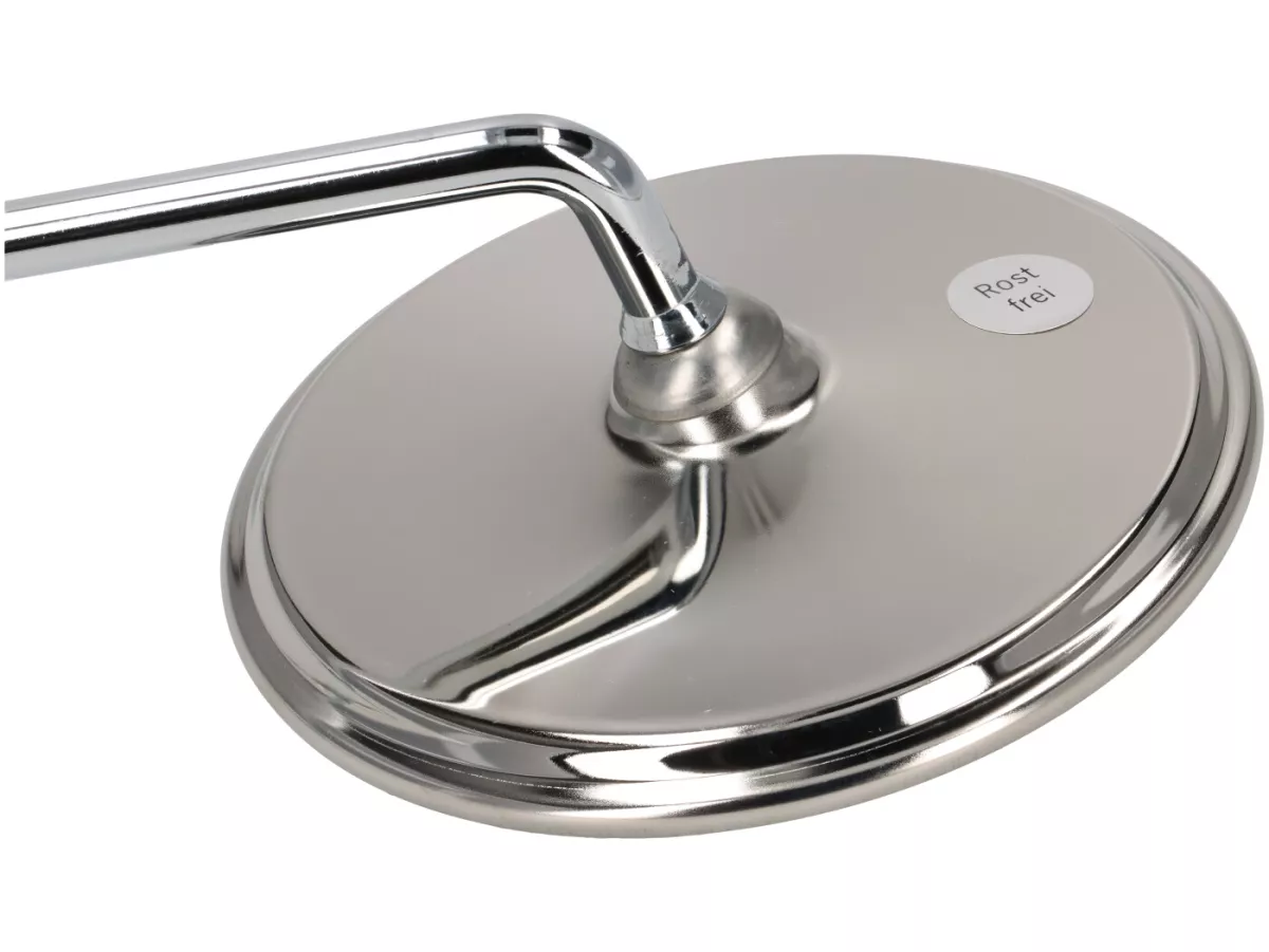 Mirror stainless steel -bgm PRO- Lambretta Lui 50CL, Lui 75 S&SL , Luna, Vega ,Cometa round