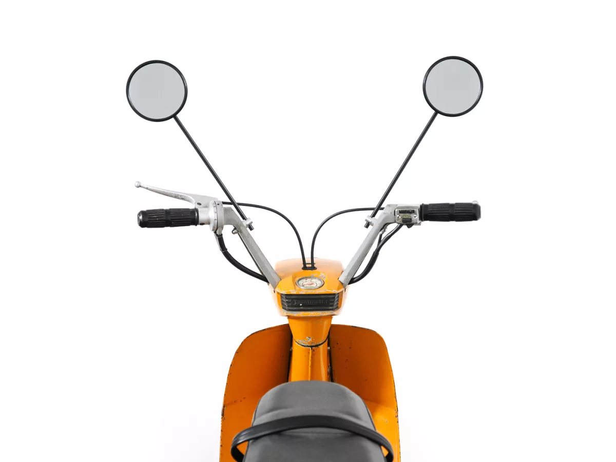 Mirror black -bgm PRO- Lambretta Lui 50CL, Lui 75 S&SL , Luna, Vega ,Cometa round