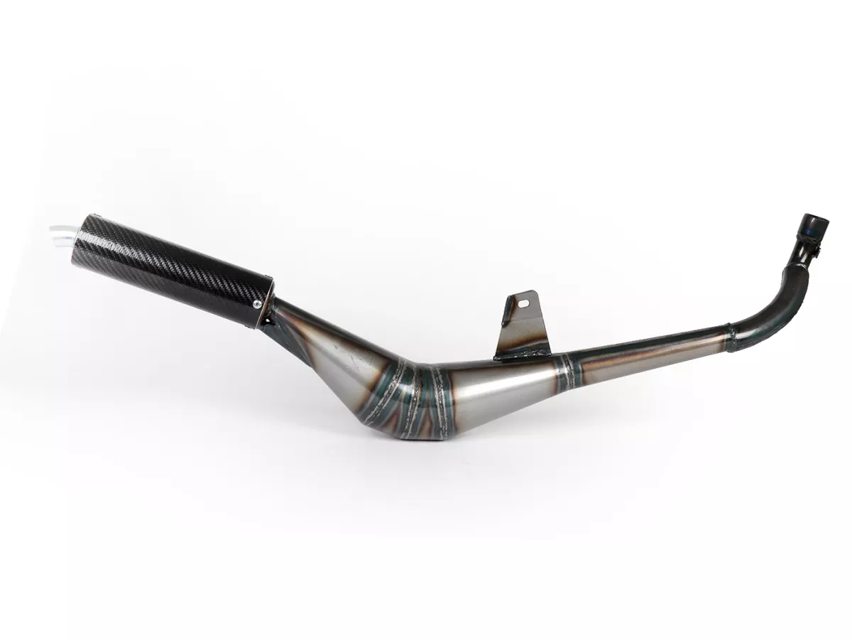 Exhaust -SIMONINI- Calibrata- 28mm Manifold- Piaggio Ciao, Bravo, Boxer, Si