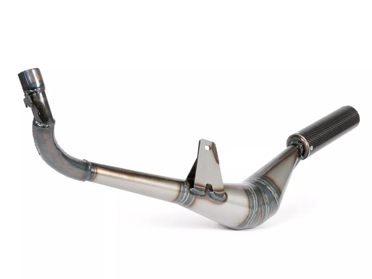 Exhaust -SIMONINI- Calibrata- 28mm Manifold- Piaggio Ciao, Bravo, Boxer, Si