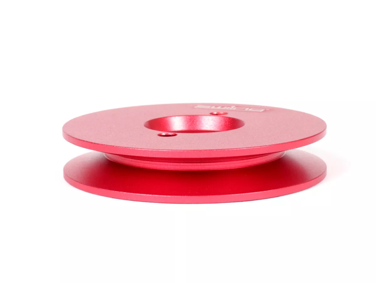 Polea CNC 70mm -basculante- Piaggio Ciao, Bravo, Si - Aluminio Rojo