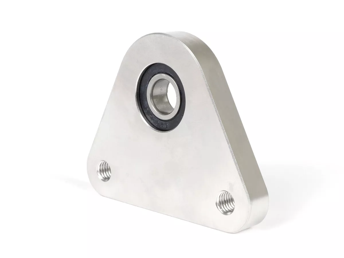 Bearing plate triangle rear wheel -swiing- Piaggio Ciao, Bravo, Si - CNC stainless steel
