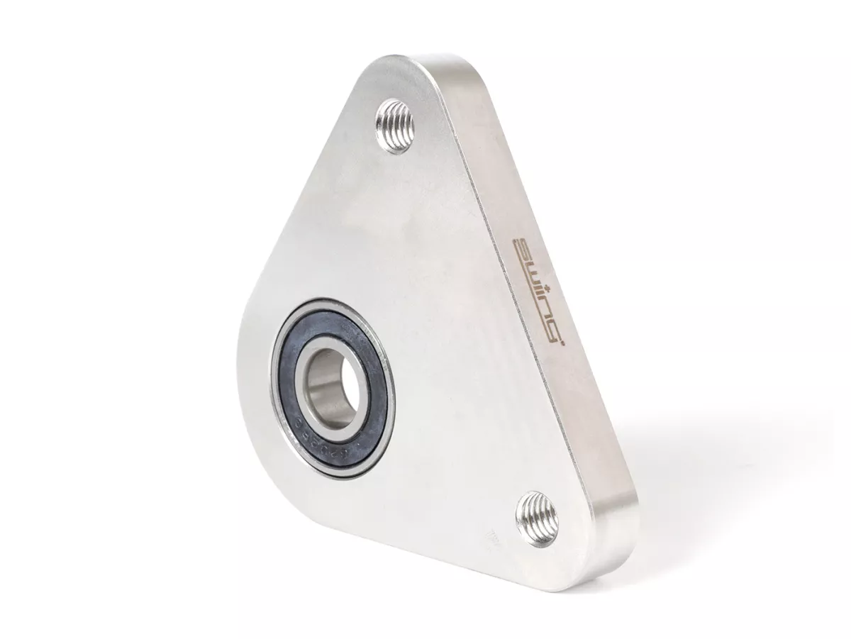 Bearing plate triangle rear wheel -swiing- Piaggio Ciao, Bravo, Si - CNC stainless steel