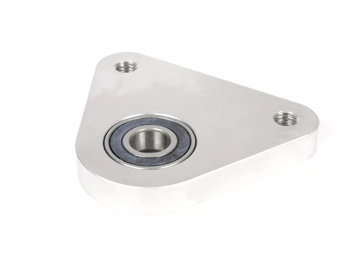 Bearing plate triangle rear wheel -swiing- Piaggio Ciao, Bravo, Si - CNC stainless steel