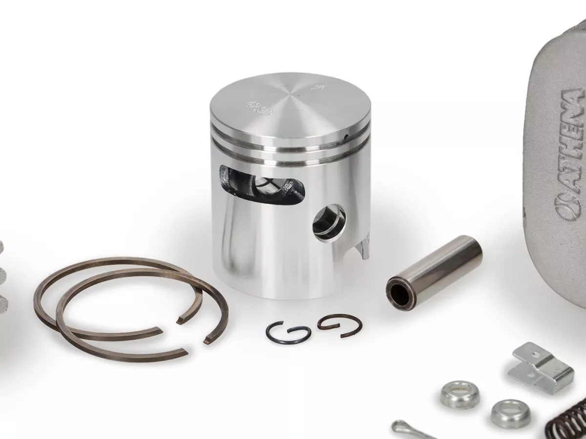 Tuning Kit -SC- Piaggio Ciao, Bravo, Boxer, Si Ø = 43mm 63cc, pin piston 10mm termasuk kepala silinder dan katup dekompresi