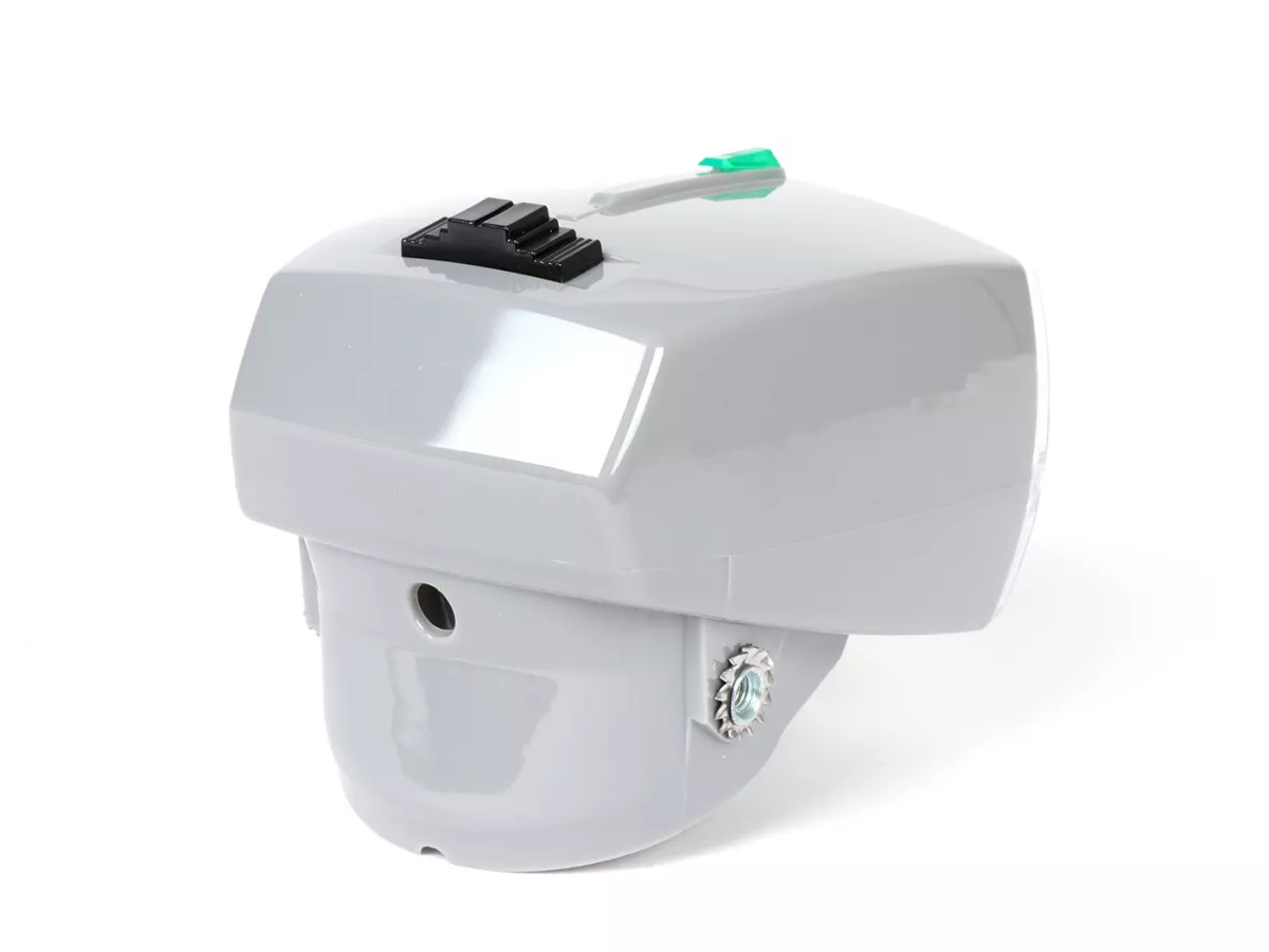 Faro delantero -SIEM- Piaggio Ciao P Gris con marca de homologación DGM