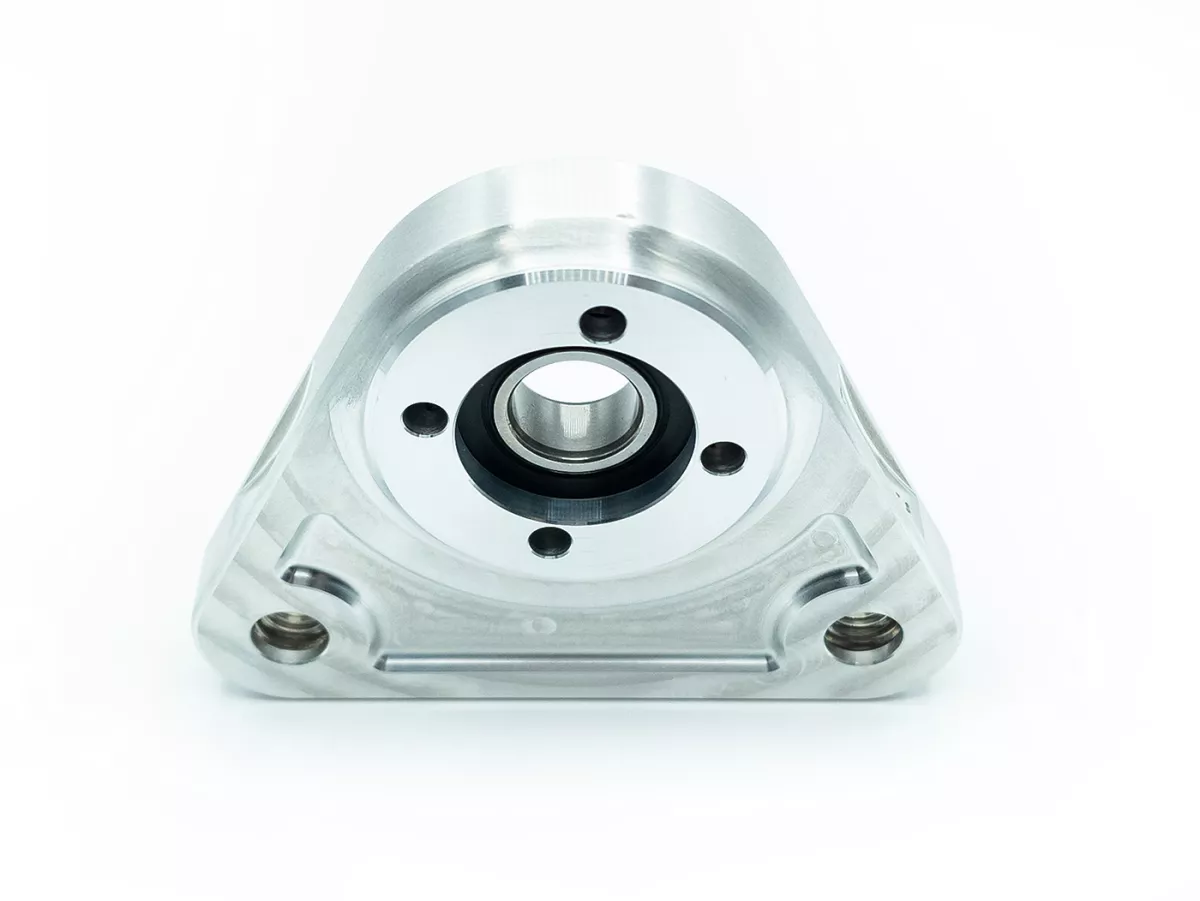 Placa rodamiento triángulo rueda trasera -MC PROPARTS- Piaggio Bravo, Ciao, Si CNC aluminio