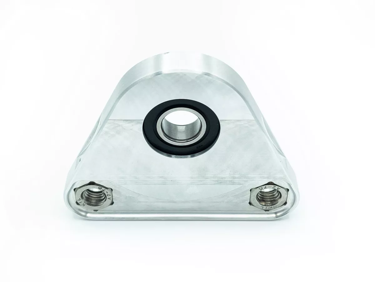 Placa rodamiento triángulo rueda trasera -MC PROPARTS- Piaggio Bravo, Ciao, Si CNC aluminio