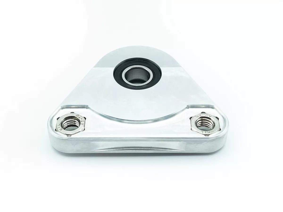 Placa rodamiento triángulo rueda trasera -MC PROPARTS- Piaggio Bravo, Ciao, Si CNC aluminio
