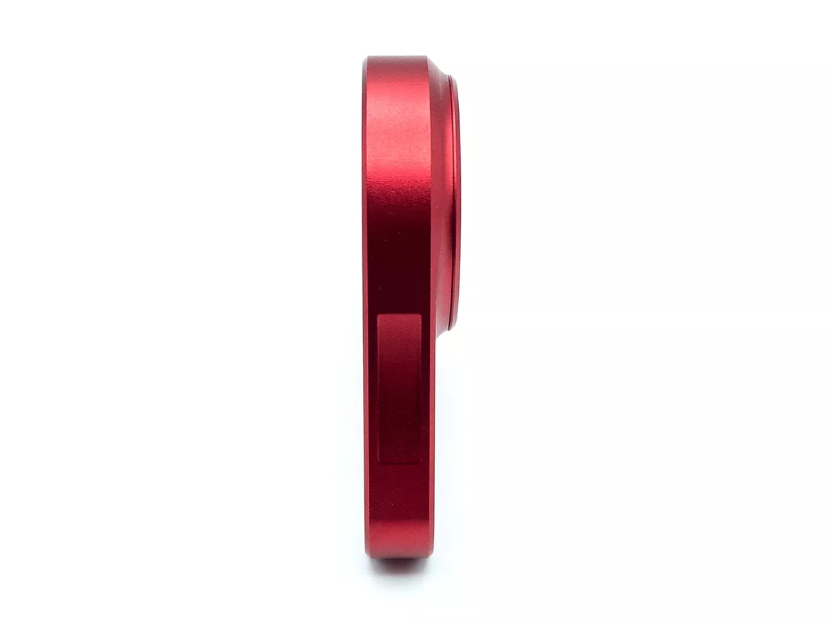 Lagerplaat driehoek achterwiel -MC PROPARTS- Piaggio Bravo, Ciao, Si CNC Aluminium -Rood-