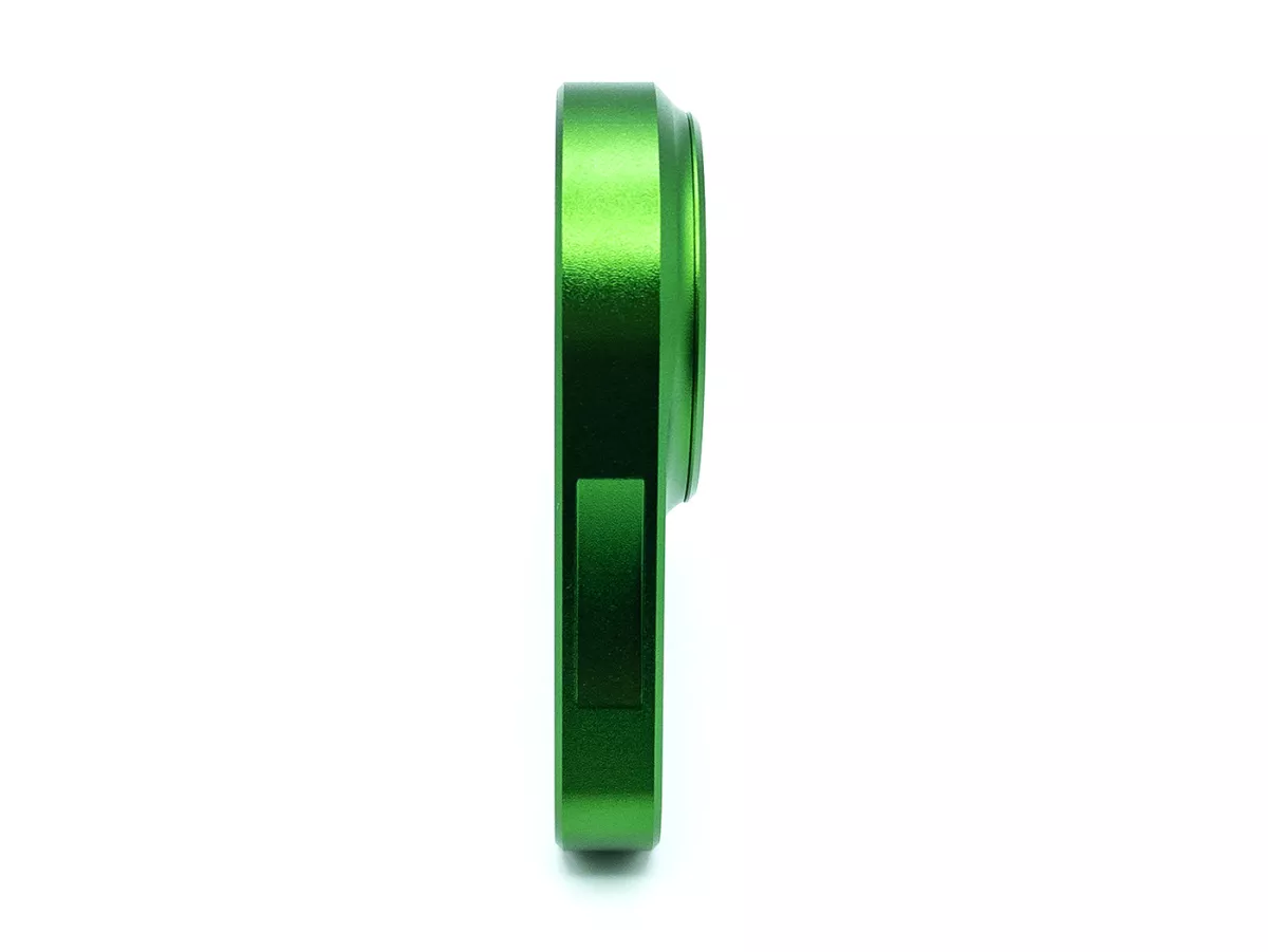 Bearing plate triangle rear wheel -MC PROPARTS- Piaggio Bravo, Ciao, Si CNC Aluminium  -Green-