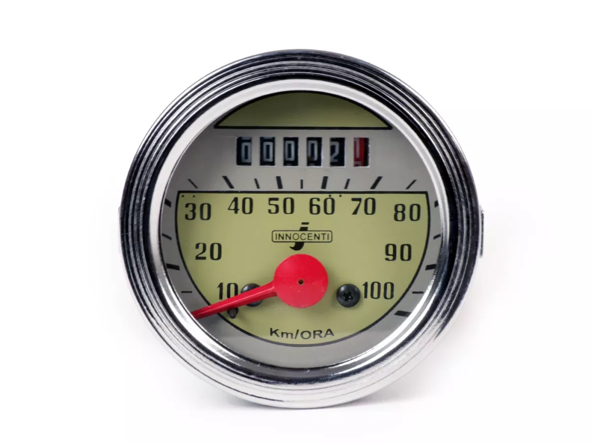 Snelheidsmeter -CASA LAMBRETTA- Lambretta D 125, D 150, LD 125 (1956), LD 150 (-1956) - rond model