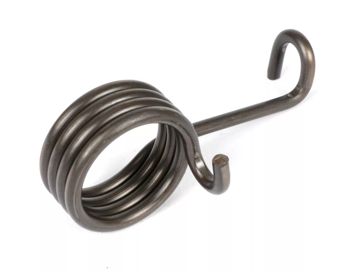 Bromspedalfjäder (fyra spolar) -CASA LAMBRETTA- Lambretta DL/GP 125, DL/GP 150, DL/GP 200, LI 125 (Serie 1, 1959-), LI 150 (Serie 1, 1959-), LI 125 (Serie 2), LI 150 (Serie 2), TV 175 (Serie 2), LI 125 (Serie 3), LI 150 (Serie 3), LI Special 125, LI Spe